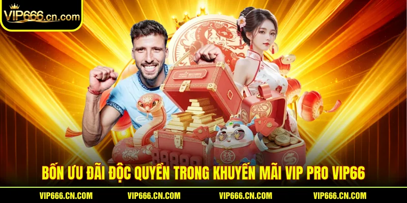 Bốn ưu đãi độc quyền trong Khuyến mãi vip pro VIP66
