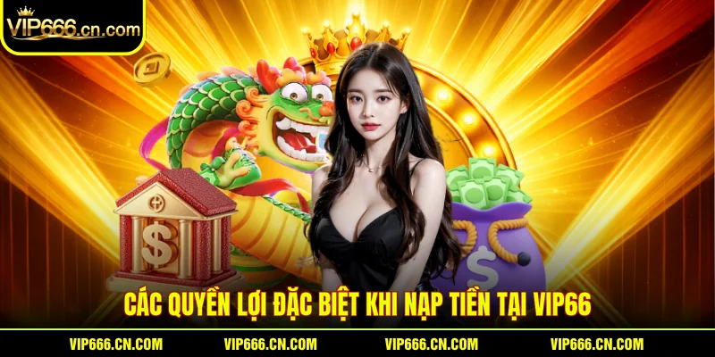 Các quyền lợi đặc biệt khi nạp tiền tại VIP66