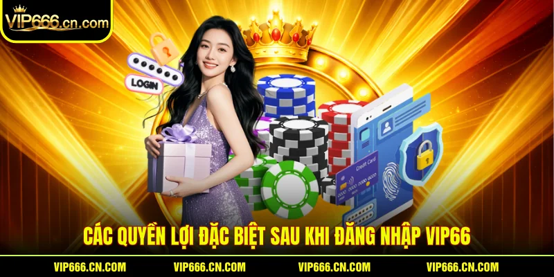 Các quyền lợi đặc biệt sau khi đăng nhập VIP66