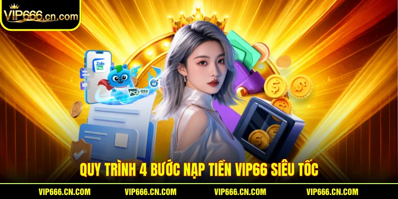Quy trình 4 bước nạp tiền VIP66 siêu tốc